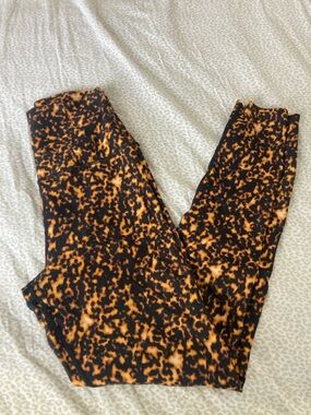 WeWoreWhat Black/ Brown/ Orange ankle Leggings seamless high waist size S